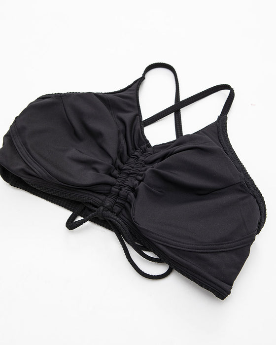 【OUTLET】BILLABONG レディース 2WAY WAFFLE BIKINI ビキニ BLK 【2024年春夏モデル】
