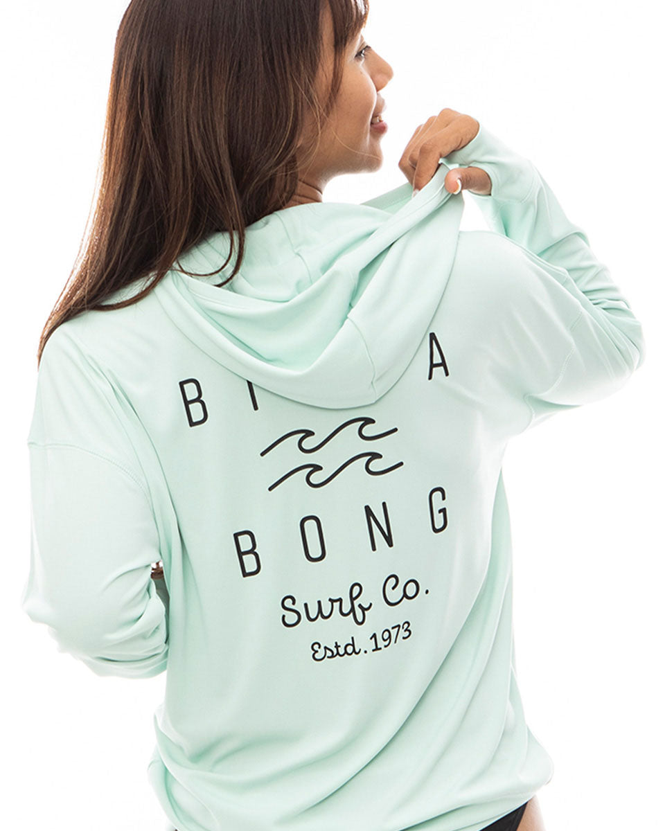 BILLABONG レディース LOOSE ZIP UP HOODED RASHGUARD ジップアップラッシュガードパーカー 【2024年