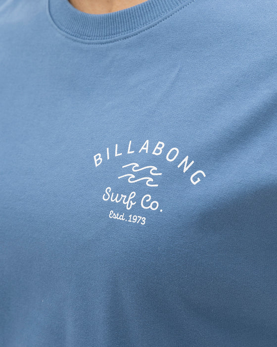 BILLABONG レディース SOFT CLEAN ARCH LOGO トレーナー BMN0 【2024年秋冬モデル】 L / BMN0