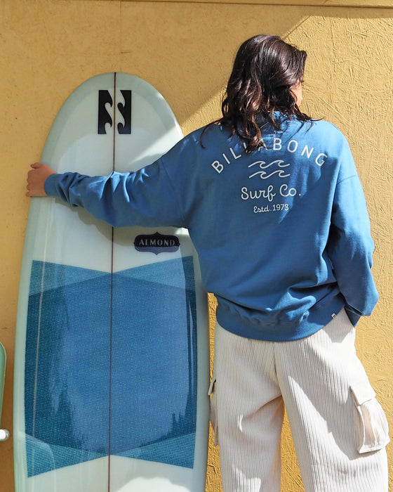 BILLABONG レディース SOFT CLEAN ARCH LOGO トレーナー BMN0 【2024年秋冬モデル】 L / BMN0