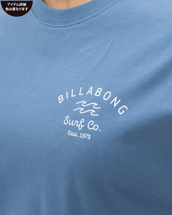 BILLABONG レディース SOFT CLEAN ARCH LOGO トレーナー BSD 【2024年秋冬モデル】 L / BSD