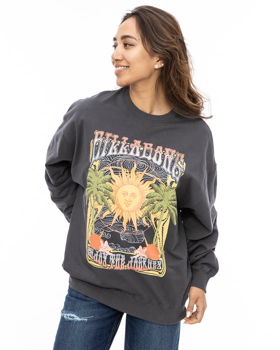 BILLABONG レディース GRAPHIC LIGHT SWEAT  トレーナー BSD 【2024年秋冬モデル】 L / BSD