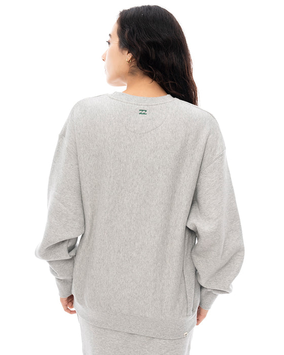 【SALE】BILLABONG レディース SIDE RIB HEAVY SWEAT トレーナー GRH 【2024年秋冬モデル】