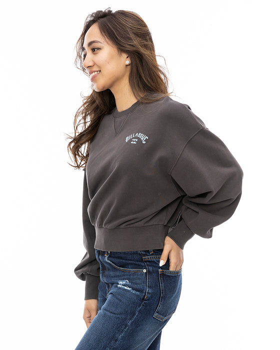 BILLABONG レディース ARCH LOGO SWEAT CREW トレーナー OFB 【2024年秋冬モデル】 L / OFB