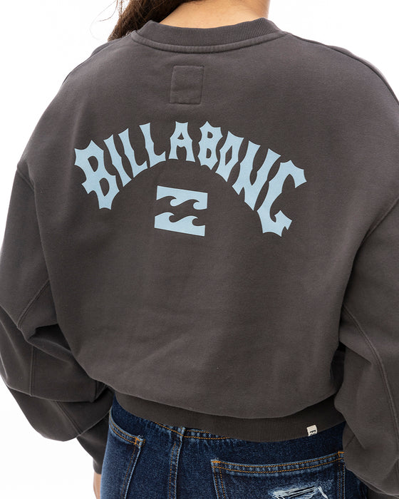 BILLABONG レディース ARCH LOGO SWEAT CREW トレーナー OFB 【2024年秋冬モデル】 L / OFB