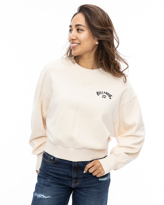 BILLABONG レディース ARCH LOGO SWEAT CREW トレーナー WCP 【2024年秋冬モデル】 L / WCP