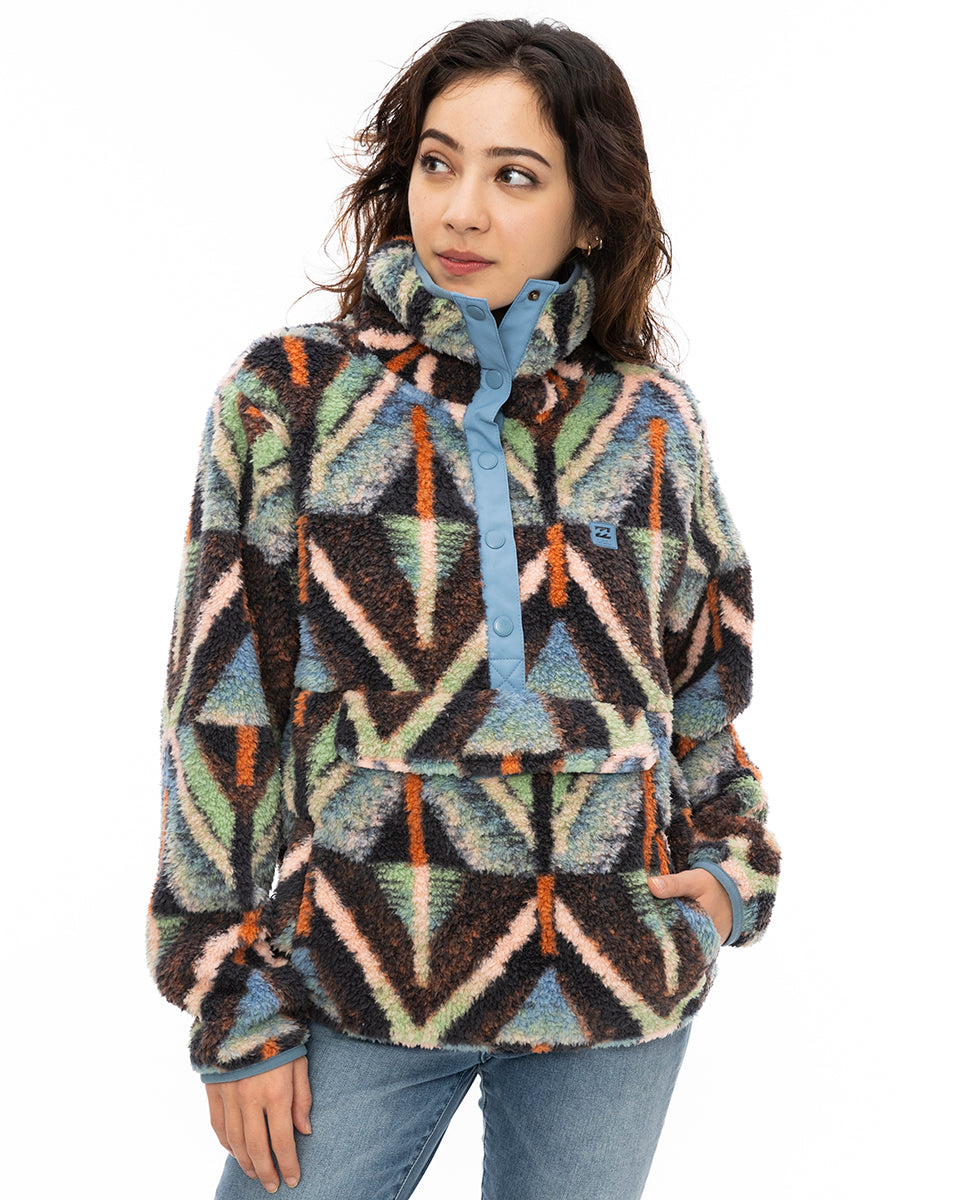 billabong レディース knit fleece 人気 スウェットジャケット