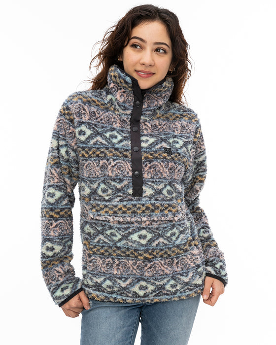 billabong ストア レディース knit fleece スウェットジャケット