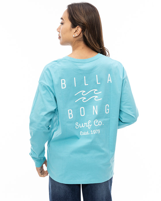 BILLABONG レディース SOFT CLEAN LOGO LOOS ロンＴ BZH0 【2024年秋冬モデル】 L / BZH0