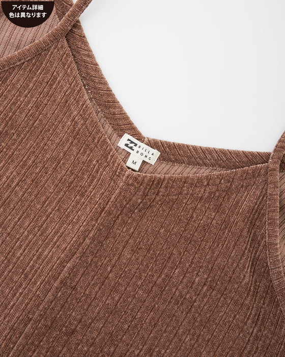 【OUTLET】BILLABONG レディース KNIT CORD ONEPIECE ワンピース BLK 【2024年秋冬モデル】