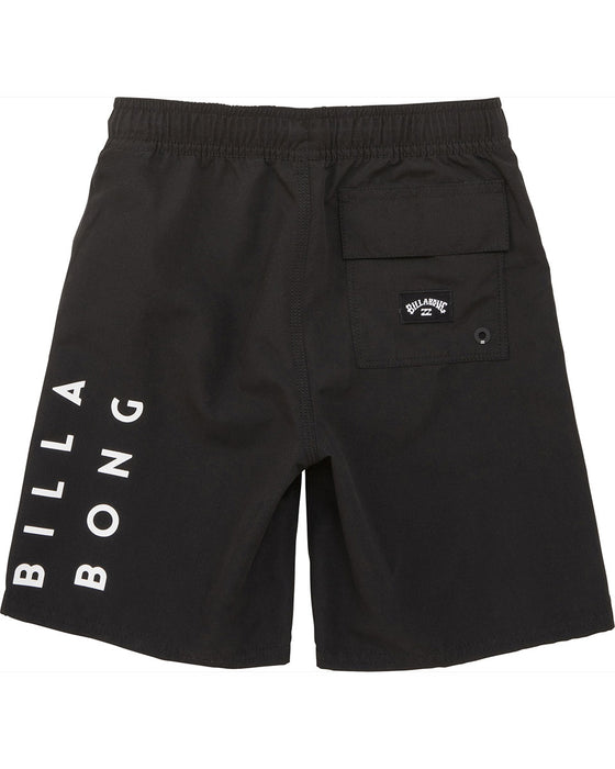 【OUTLET】BILLABONG キッズ ALL DAY TRUNKS ボードショーツ/サーフトランクス BLK (90~150) 【2024年春夏モデル】