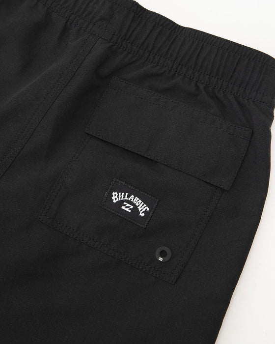 【OUTLET】BILLABONG キッズ ALL DAY TRUNKS ボードショーツ/サーフトランクス BLK (90~150) 【2024年春夏モデル】