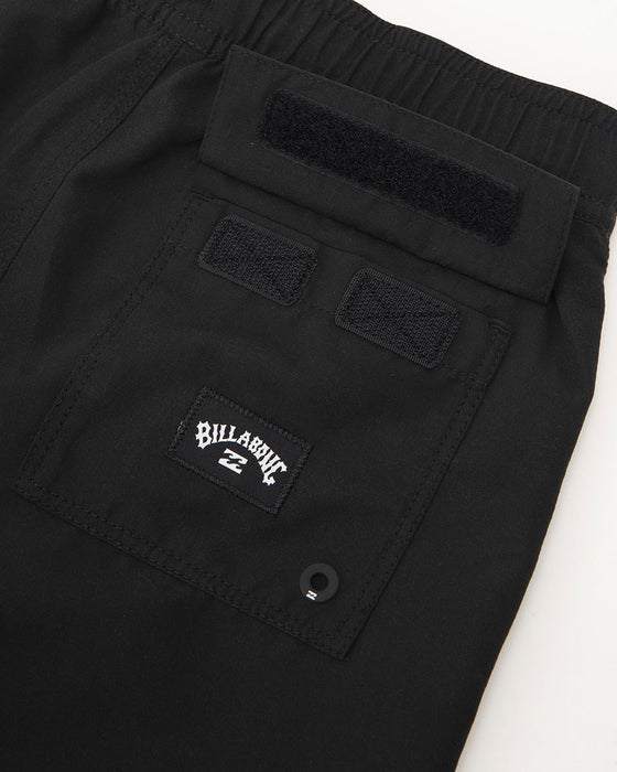 【OUTLET】BILLABONG キッズ ALL DAY TRUNKS ボードショーツ/サーフトランクス BLK (90~150) 【2024年春夏モデル】