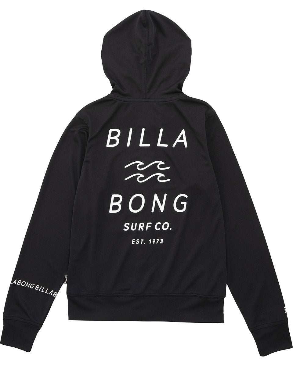 【OUTLET】BILLABONG キッズ RASH ZIP HOOD ラッシュガード (90~150) 【2024年春夏モデル】