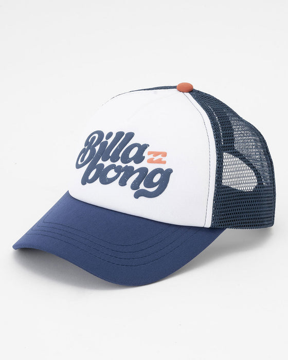 【OUTLET】BILLABONG キッズ TWILL TRUCKER メッシュキャップ 【2024年春夏モデル】