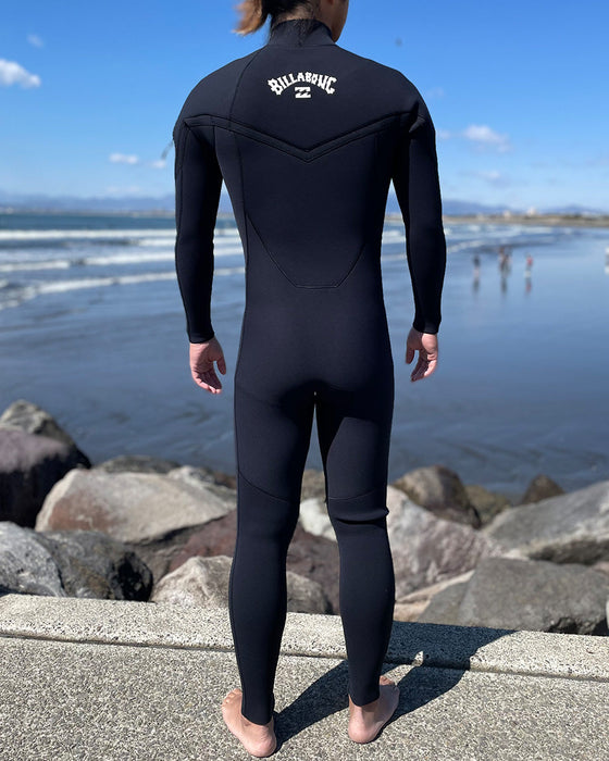 【OUTLET】BILLABONG メンズ LONG CHEST ZIPPER Gull light  ウェットスーツ ジャージフルスーツ 3/2mm BKW 【2024年春夏モデル】