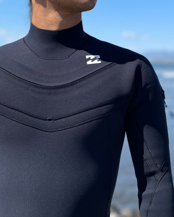 【OUTLET】BILLABONG メンズ LONG CHEST ZIPPER Gull light  ウェットスーツ ジャージフルスーツ 3/2mm BKW 【2024年春夏モデル】