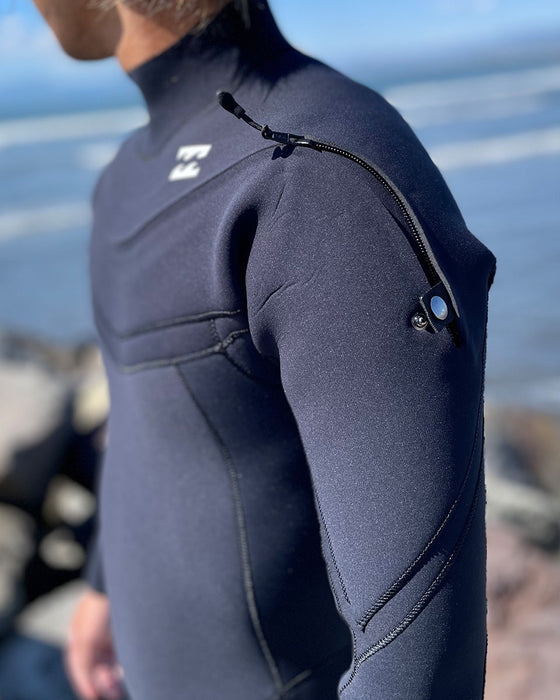 【OUTLET】BILLABONG メンズ LONG CHEST ZIPPER Gull light  ウェットスーツ ジャージフルスーツ 3/2mm BKW 【2024年春夏モデル】