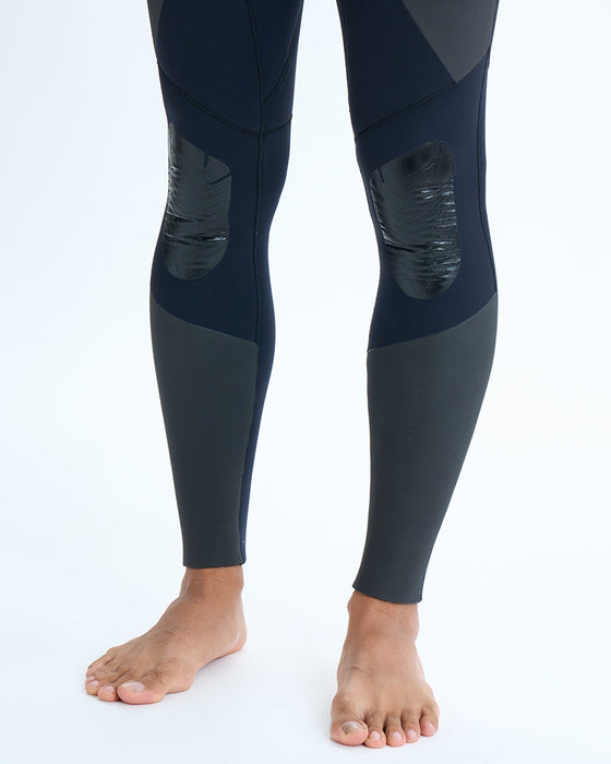 【OUTLET】BILLABONG メンズ "Gull light" Zipper System ALL RUBBER セミドライ ウェットスーツ 5/3mm BKW【2024年秋冬モデル】