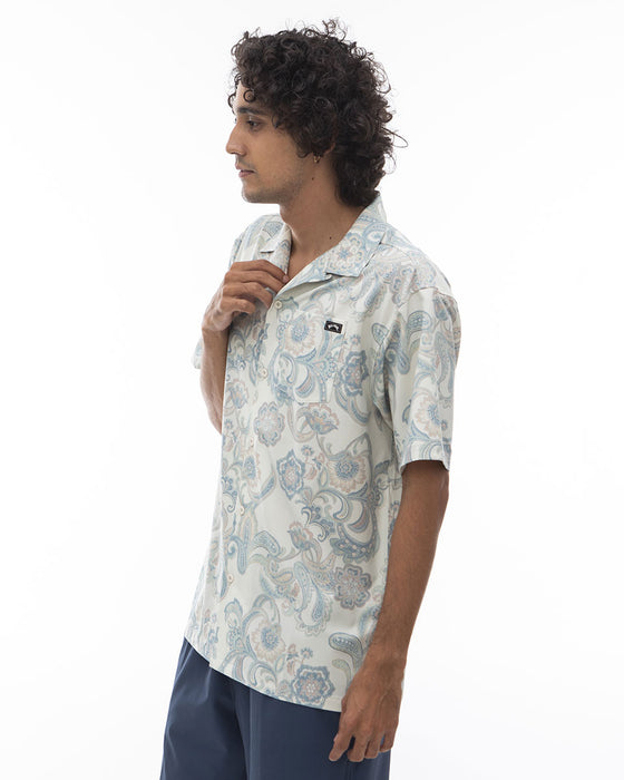 【OUTLET】BILLABONG メンズ 【FOR SAND AND WATER】 SUBMESIBLE SHIRTS 半袖シャツ 【2024年夏モデル】