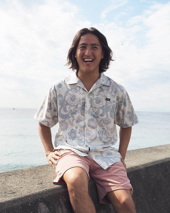 【OUTLET】BILLABONG メンズ 【FOR SAND AND WATER】 SUBMESIBLE SHIRTS 半袖シャツ 【2024年夏モデル】