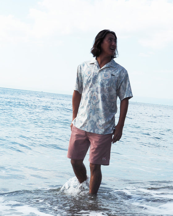 【OUTLET】BILLABONG メンズ 【FOR SAND AND WATER】 SUBMESIBLE SHIRTS 半袖シャツ 【2024年夏モデル】