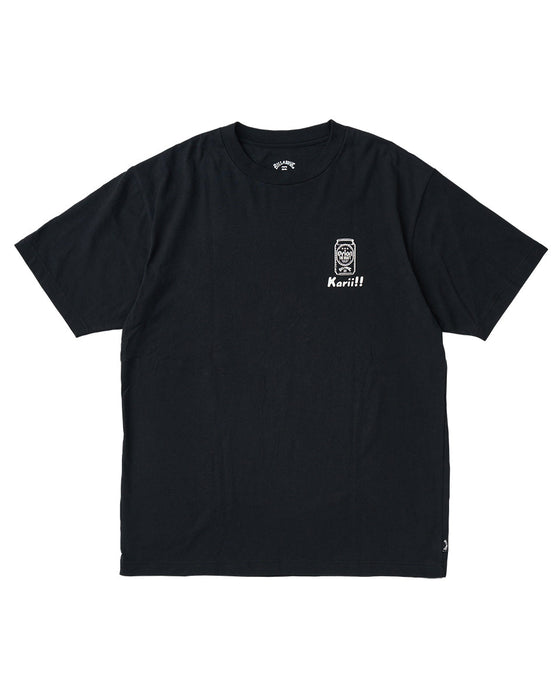 【OUTLET】BILLABONG メンズ ORION BEER x BILLABONG COLLECTION KARII TEE Tシャツ BLK 【2024年夏モデル】