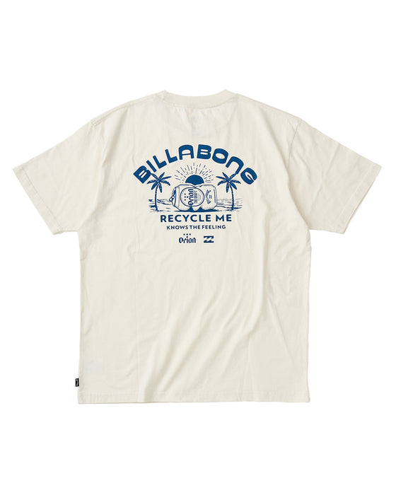 【OUTLET】BILLABONG メンズ ORION BEER x BILLABONG COLLECTION KARII TEE Tシャツ CRM 【2024年夏モデル】
