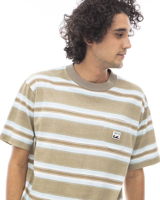 【SALE】BILLABONG メンズ VINTAGE STRIPE BOARDER Ｔシャツ 【2024年夏モデル】