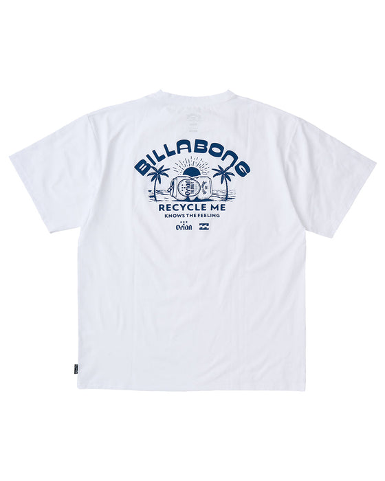 【OUTLET】BILLABONG メンズ ORION BEER x BILLABONG COLLECTION KARII SURF FLEX TEE Tシャツ WHT 【2024年夏モデル】