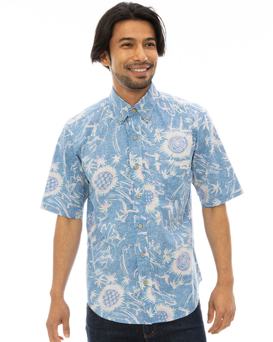 【OUTLET】【直営店限定】BILLABONG x 鎌倉シャツ メンズ アロハシャツ 【2024年夏モデル】