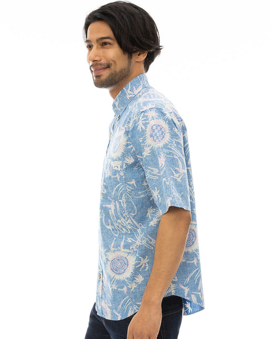 【OUTLET】【直営店限定】BILLABONG x 鎌倉シャツ メンズ アロハシャツ 【2024年夏モデル】