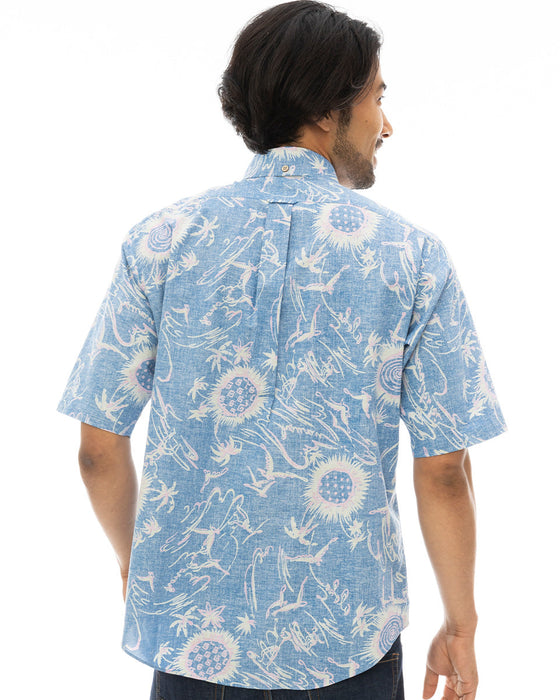 【OUTLET】【直営店限定】BILLABONG x 鎌倉シャツ メンズ アロハシャツ 【2024年夏モデル】