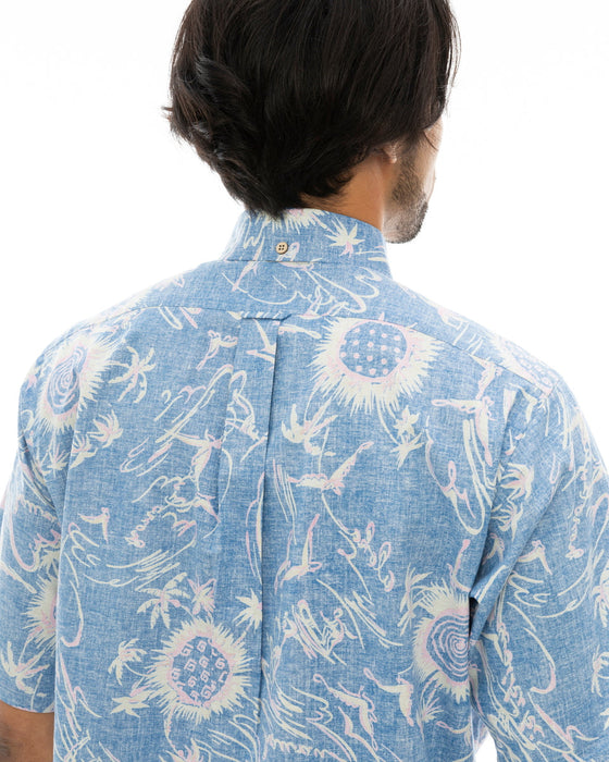 【OUTLET】【直営店限定】BILLABONG x 鎌倉シャツ メンズ アロハシャツ 【2024年夏モデル】