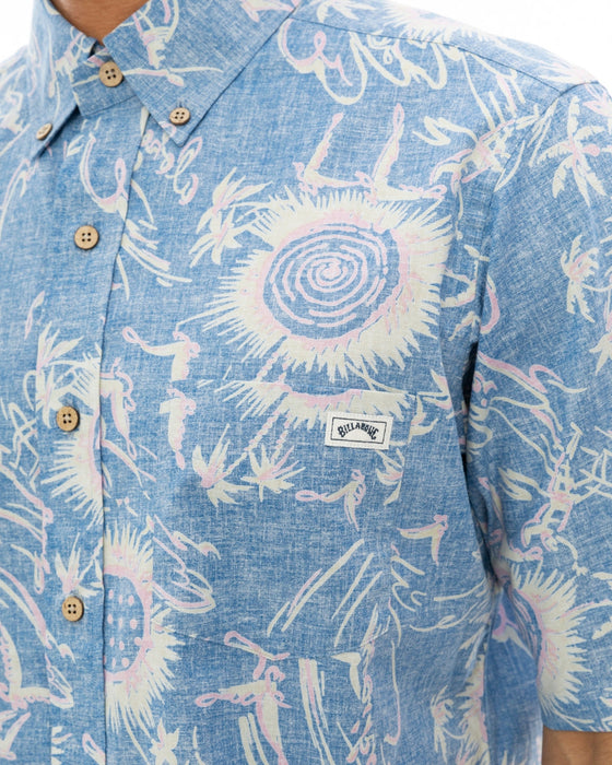 【OUTLET】【直営店限定】BILLABONG x 鎌倉シャツ メンズ アロハシャツ 【2024年夏モデル】