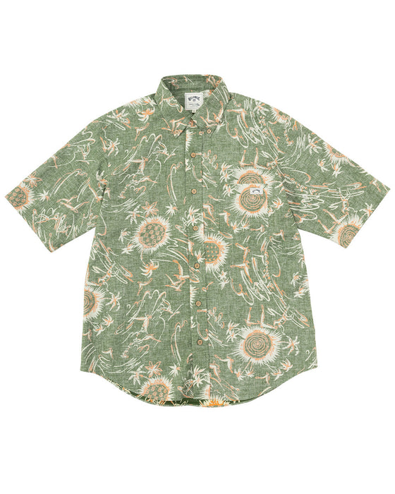 【OUTLET】【直営店限定】BILLABONG x 鎌倉シャツ メンズ アロハシャツ 【2024年夏モデル】