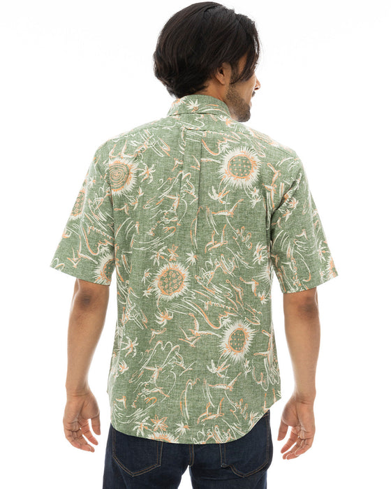 【OUTLET】【直営店限定】BILLABONG x 鎌倉シャツ メンズ アロハシャツ 【2024年夏モデル】