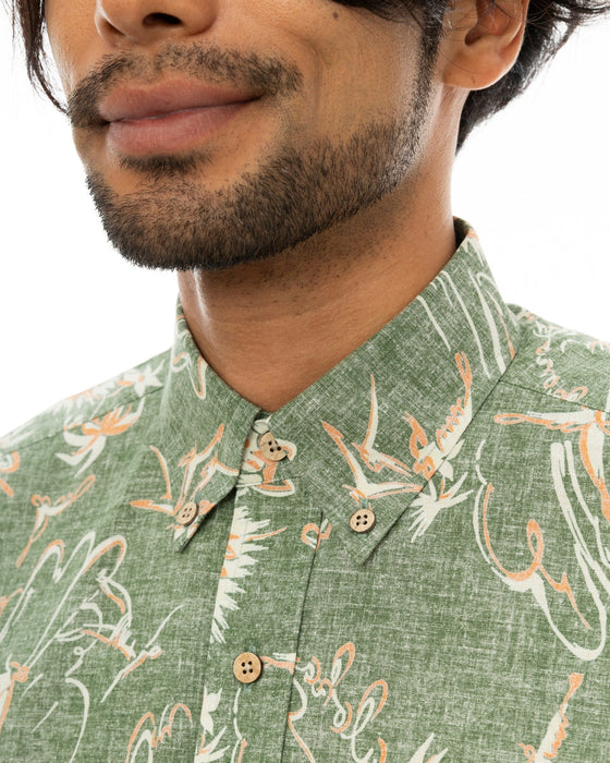 【OUTLET】【直営店限定】BILLABONG x 鎌倉シャツ メンズ アロハシャツ 【2024年夏モデル】