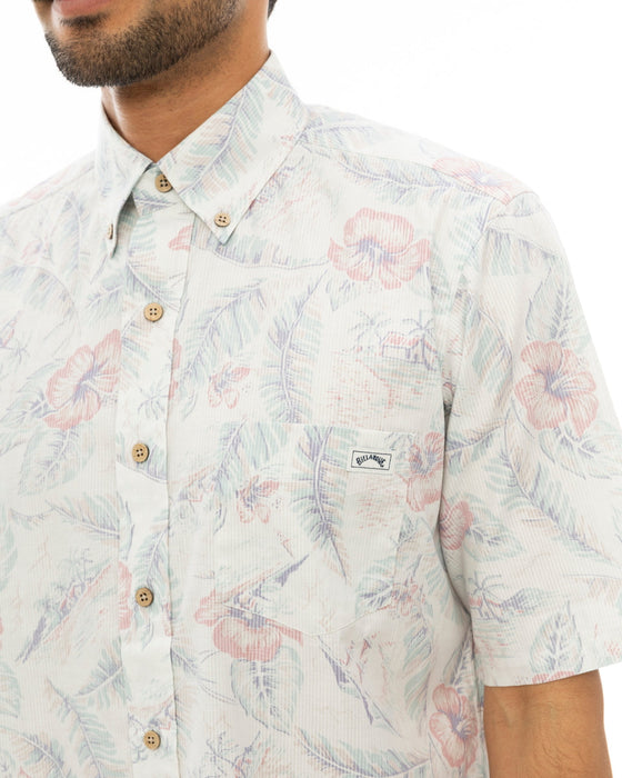 【OUTLET】【直営店限定】BILLABONG x 鎌倉シャツ メンズ アロハシャツ 【2024年夏モデル】