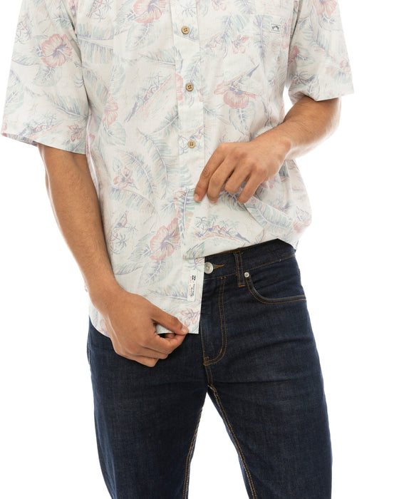 【OUTLET】【直営店限定】BILLABONG x 鎌倉シャツ メンズ アロハシャツ 【2024年夏モデル】