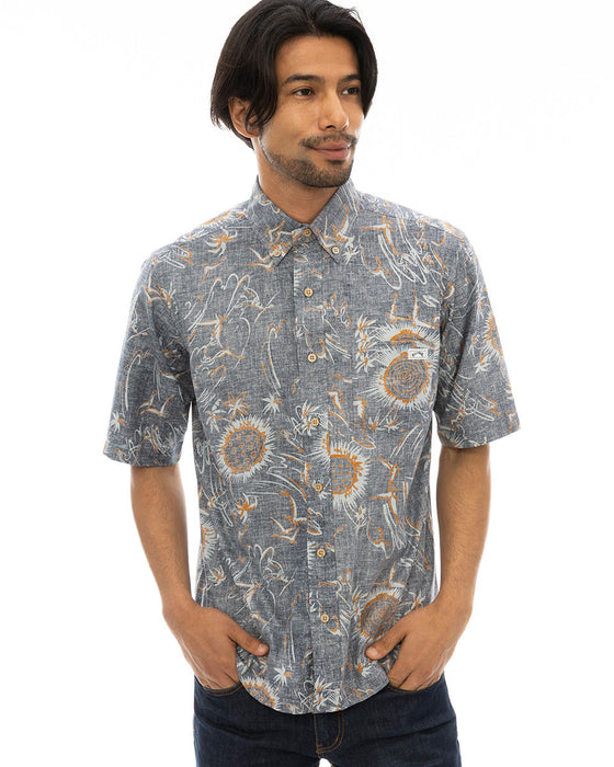【OUTLET】【直営店限定】BILLABONG x 鎌倉シャツ メンズ アロハシャツ 【2024年夏モデル】