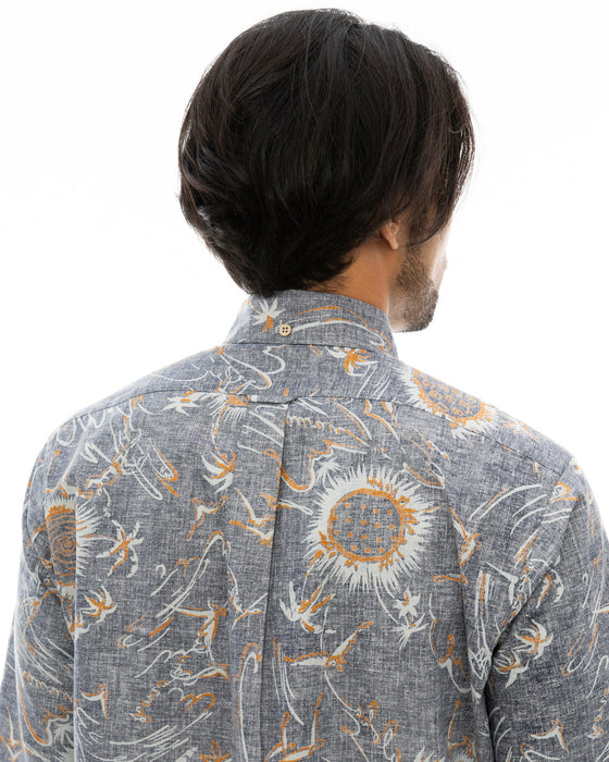 【OUTLET】【直営店限定】BILLABONG x 鎌倉シャツ メンズ アロハシャツ 【2024年夏モデル】