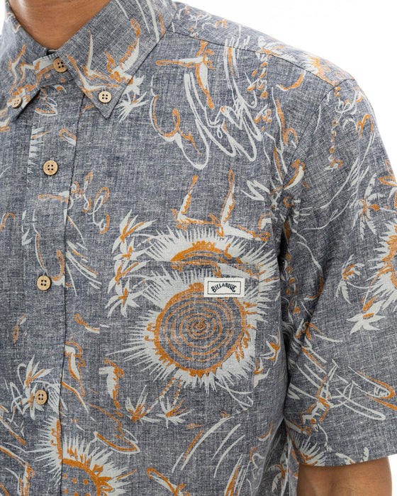 【OUTLET】【直営店限定】BILLABONG x 鎌倉シャツ メンズ アロハシャツ 【2024年夏モデル】