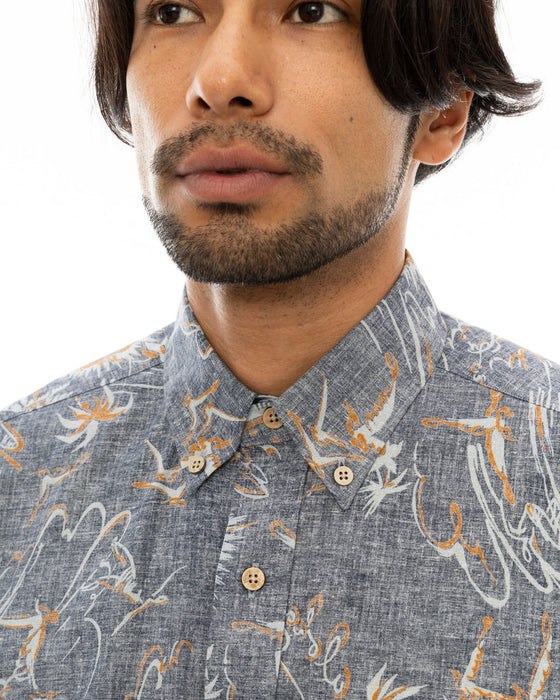 【OUTLET】【直営店限定】BILLABONG x 鎌倉シャツ メンズ アロハシャツ 【2024年夏モデル】