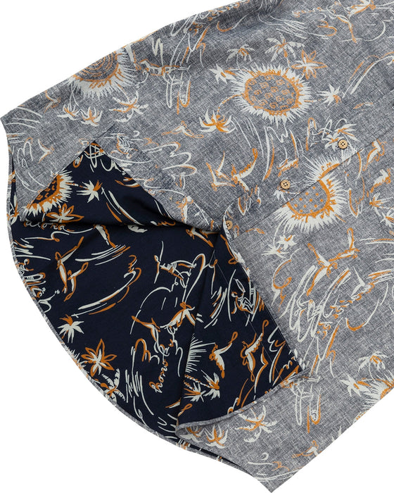 【OUTLET】【直営店限定】BILLABONG x 鎌倉シャツ メンズ アロハシャツ 【2024年夏モデル】
