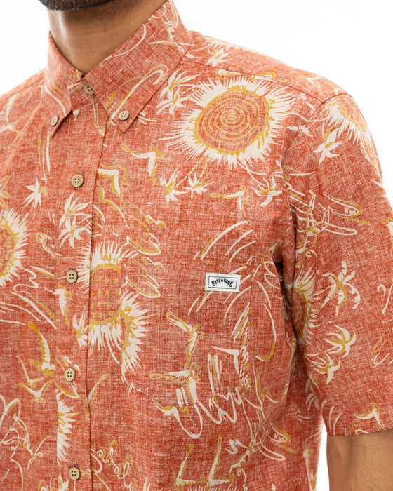 【OUTLET】【直営店限定】BILLABONG x 鎌倉シャツ メンズ アロハシャツ 【2024年夏モデル】