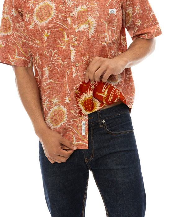 【OUTLET】【直営店限定】BILLABONG x 鎌倉シャツ メンズ アロハシャツ 【2024年夏モデル】