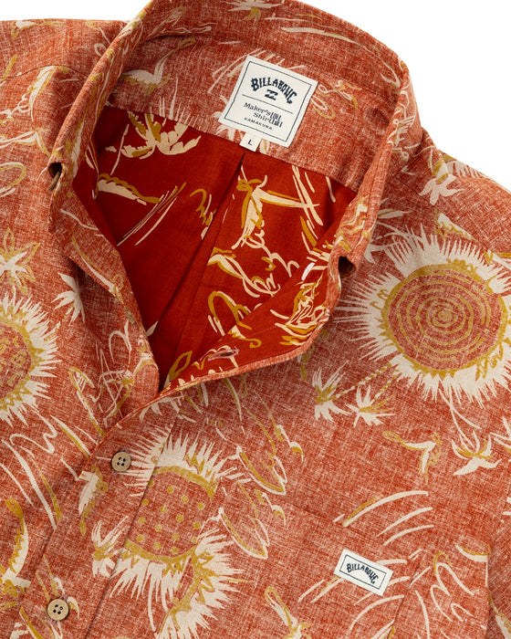 【OUTLET】【直営店限定】BILLABONG x 鎌倉シャツ メンズ アロハシャツ 【2024年夏モデル】