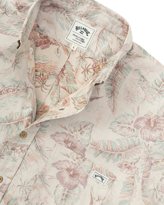 【OUTLET】【直営店限定】BILLABONG x 鎌倉シャツ メンズ アロハシャツ 【2024年夏モデル】