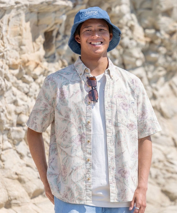 【OUTLET】【直営店限定】BILLABONG x 鎌倉シャツ メンズ アロハシャツ 【2024年夏モデル】